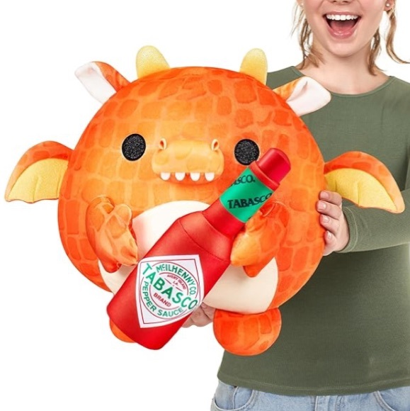 NWT - Zuru Snackles Super Sized 14” Dragon Tabasco Plush - Rare Find - Picture 8 of 8